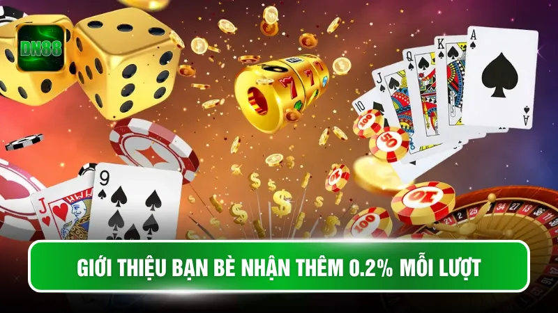 Giới thiệu bạn bè nhận thêm 0.2% mỗi lượt
